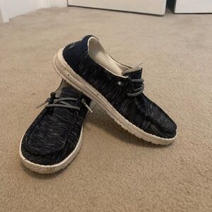Women’s Wendy Sox Navy Hey Dudes. Good condition.